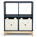 Brannan Bear Bookcase with Bins - Navy