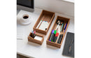 10-Piece Acacia Wood Pantry Storage Organizer Box Set