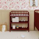 Jenny Lind Changing Table - Rich Cherry Finish