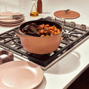 6.5 qt Enameled Cast Iron Dutch Oven with Lid - Rust