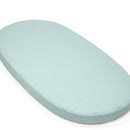 Stokke Sleepi Fitted Sheet, Dots Sage - Soft Sheets for Sweet Dreams - Made for Stokke Sleepi Crib/Bed - 100% Fine Cotton Percale - Washable
