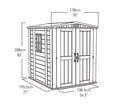 Keter factor 6x6 shed 1.78m x 1.95m