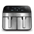 10-Qt. Dual Basket Digital Air Fryer - Black Stainless Steel