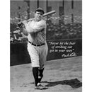 Desperate Enterprises- Babe Ruth No Fear Tin Sign