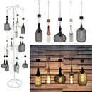 Alpine Assorted Glass 13 in. H Hanging LED Bulb Outdoor Solar Decor, Pack of 15