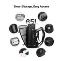 Expandable Vacuum Seal Travel Backpack - Black