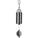 Woodstock Chimes Heroic Silver Aluminum/Wood 40 in. Large Wind Bell
