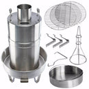 Orion Cooker Original Wood Chips Vertical Outdoor Convection Cooker Silver