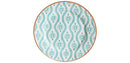 Baum Bros 16pc Stoneware Tangiers Dinnerware Set Turquoise
