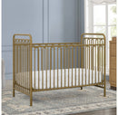 4-in-1 Convertible Metal Crib - Melted Bronze