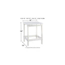 Signature Design by Ashley Sundown Treasure White Rectangular Plastic Contemporary End Table