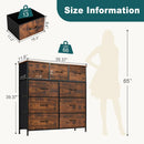 Dresser with 9 Drawers - Brown