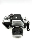 USED Nikon F Film SLR W/ 28mm F3.5 Lens