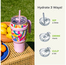 40oz Cold1 Vacuum Insulated Stainless Steel Straw Tumbler Mug - Paradise Pink