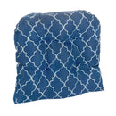 2pk Non-Slip Trellis Tufted Universal Chair Cushions - Blue