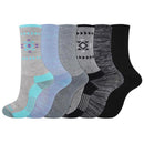 Dickies Dri-Tech Women's Aztec 6-9 Crew Socks Assorted, Pack of 2