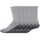 Dickies Dri-Tech Men's 6-12 Crew Socks Gray, Pack of 2