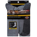 Dickies Dri-Tech Men's 6-12 Crew Socks Gray, Pack of 2