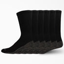 Dickies Dri-Tech Men's 6-12 Crew Socks Black, Pack of 2