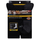 Dickies Dri-Tech Men's 6-12 Crew Socks Black, Pack of 2