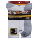 Dickies Dri-Tech Men's 12-15 Crew Socks White, Pack of 2