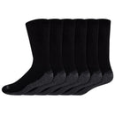 Dickies Dri-Tech Men's 12-15 Crew Socks Black, Pack of 2