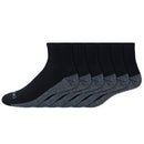Dickies Dri-Tech Men's 6-12 Quarter Sock Black, Pack of 2