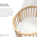 Stokke Sleepi Modern Fans Grey Cotton Percale Mini Fitted Crib Sheet Version 3