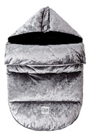 Plush Infant Footmuff - Grey - S/M - 0-18m
