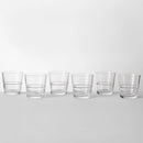 12.9oz 6pk Glass Stackable Short Tumblers - Clear