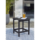 Signature Design by Ashley Sundown Treasure Black Square HDPE Contemporary End Table