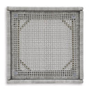 Signature Design by Ashley Seton Creek Gray Square Glass Casual End Table