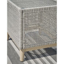 Signature Design by Ashley Seton Creek Gray Square Glass Casual End Table