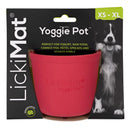 LickiMat Yoggie Pot Pink Rubber Slow Feeder For Dogs