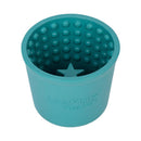 LickiMat Yoggie Pot Turquoise Rubber Slow Feeder For Dogs