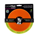 LickiMat Wobble Orange Rubber Slow Feeder For Dogs