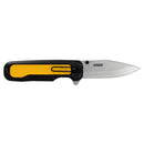 DeWalt Black/Yellow 7Cr Stainless Steel > 6 in. Pocket Knife