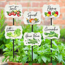 Exhart Assorted Metal 8 in. H Vegetable Pot Stake, Pack of 12