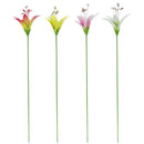 Alpine Assorted Metal 26 in. H Lily Flower Outdoor Garden Stake, Pack of 16