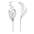 Alpine Multicolored Metal 58 in. H X 12 in. L X 1 in. W Flower Outdoor Garden Stake, Pack of 6