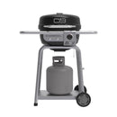 Charbroil Bistro Pro 1 Burner Charcoal/Liquid Propane Grill Black/Silver