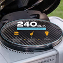 Charbroil Bistro Pro 1 Burner Charcoal/Liquid Propane Grill Black/Silver