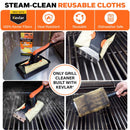Q-Swiper Steam Clean Grill Cleaning Kit 3 pc, Pack of 6