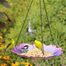 Nature's Way Ecocycle 0.63 qt Glass/Metal Hanging Bird Feeder