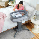 Close to You 3-in-1 Bedside Bassinet - Heather Gray