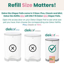 Diaper Dekor Eko Mini Diaper Pail Refill - 2pk