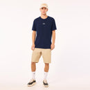 Oakley Bark New L Short Sleeve Men's Crew Neck Navy Tee Shirt