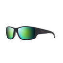 Maui Jim Local Kine Men's Black/Tran Green/Lt Trans Grey Frame Maui Green Lens Polarized Sunglasses