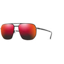 Maui Jim Sharks Cove Unisex Matte Black Frame Hawaii Lava Lens Polarized Sunglasses