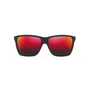 Maui Jim Cruzem Unisex Matte Black Frame Hawaii Lava Lens Polarized Sunglasses